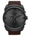 Head out into the brave new world with this built-tough chronograph watch from Diesel.