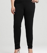Exude class all day long in these sleek Eileen Fisher pants. A flat front lends the look to timeless sophistication.