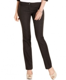 The classic pinstripe trouser gets a modern revamping with this style from BCX that sports chic, skinny leg design! The classic pinstripe trouser gets a modern revamping with this style from BCX that sports chic, skinny leg design!