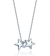 What's your sign? This beautifully rendered Twin Stars pendant necklace will help your stars align in polished sterling silver.
