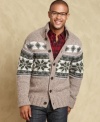 Seasonal patterns give this cardigan from Tommy Hilfiger extra timeless style.