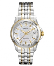 Bulova's Precisionist collection boasts a continuously sweeping second hand, accurate to 10 seconds a year.