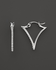 Badgley Mischka Diamond Logo Hoop Earrings, 0.24 ct. t.w. Badgley Mischka Diamond Logo Hoop Earrings, 0.24 ct. t.w.