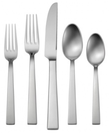 Simply modern, this top-quality 18/10 stainless steel flatware from Oneida's collection of place settings flows seamlessly from weeknight meals to stylish gatherings. Simply modern, this top-quality 18/10 stainless steel flatware from Oneida's collection of place settings flows seamlessly from weeknight meals to stylish gatherings.