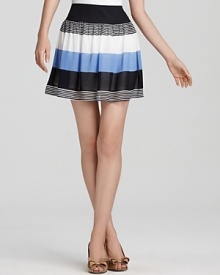 Aqua Skirt - Chiffon Stripe Mini Aqua Skirt - Chiffon Stripe Mini