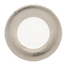 A scintillating band of platinum adorns every element of this fine bone china dinnerware collection for a dramatic and alluring effect, and each piece is crafted with a classic shape that suits all your formal presentations. A scintillating band of platinum adorns every element of this fine bone china dinnerware collection for a dramatic and alluring effect, and each piece is crafted with a classic shape that suits all your formal presentations.