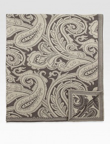 Subtle jacquard in an elegant paisley pattern finishes this modern throw rendered in fine Italian wool.59 x 71WoolDry cleanMade in Italy