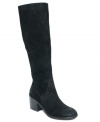 Tall and sleek with an easy, walkable heel, Kelsi Dagger's Kendall tall shaft boots are perfect over jeans.