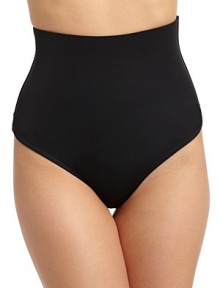 THE LOOKFeatures slimming Happy Technology for pain-free shapingHi-cut designElastic waistTHE MATERIAL82% polyester/18% elastaneCrotch lining: 94% cotton/6% elastaneCARE & ORIGINMachine washImportedFIT RECOMMENDATION: Order one size down as this style runs large. THE LOOKFeatures slimming Happy Technology for pain-free shapingHi-cut designElastic waistTHE MATERIAL82% polyester/18% elastaneCrotch lining: 94% cotton/6% elastaneCARE & ORIGINMachine washImportedFIT RECOMMENDATION: Order one size down as this style runs large.