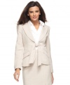 A tie front adds a feminine flair to this fitted Alfani blazer -- a spring spin on a workwear staple!