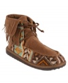 If one-of-a-kind-patterns and fantastic fringes are your thing, then look no further than the Tara booties by Muk Luks.