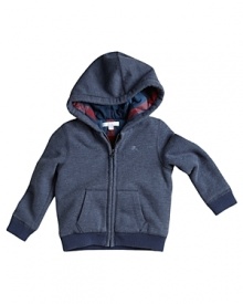As the weather transitions from summer to fall, Burberry's cozy check-lined fleece hoodie becomes an indispensable layering piece. As the weather transitions from summer to fall, Burberry's cozy check-lined fleece hoodie becomes an indispensable layering piece.