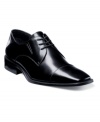 This pair of men's dress shoes is the perfect complement to your at-work or on-the-town wardrobes. These sleek cap toe oxfords add plenty of versatility to your everyday rotation.