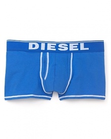 Layer number one gets a dose of color with these comfortable and supportive boxer trunks from Diesel. Layer number one gets a dose of color with these comfortable and supportive boxer trunks from Diesel.