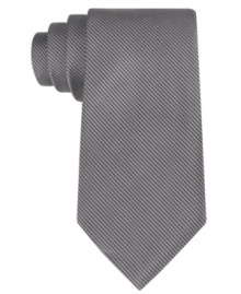 Mix it up with a touch of texture. This slim corduroy tie from Calvin Klein does gives your look a modern twist. Mix it up with a touch of texture. This slim corduroy tie from Calvin Klein does gives your look a modern twist.