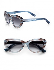 A smaller version of the 1950's-inspired, cat's-eye-shaped, lightweight acetate frames for retro glamour. Available in blue with gray gradient lens or honey with brown gradient lens.Plastic temples100% UV protectionMade in Italy A smaller version of the 1950's-inspired, cat's-eye-shaped, lightweight acetate frames for retro glamour. Available in blue with gray gradient lens or honey with brown gradient lens.Plastic temples100% UV protectionMade in Italy