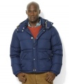 Ralph Lauren's Elmwood Down Jacket, with a detachable hood and filled with an ultra-warm blend of down and feathers, is perfect for braving the elements in style this winter.