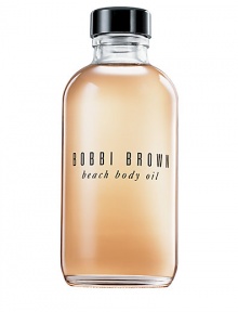 Unique, moisturizing body oil that gives skin a sultry sheen as it scents with beach Fragrance. Contains four essential oils (Olive, Sesame, Avocado and Jojoba) and Vitamins E and C to soften and nourish skin. 3.4 oz. Unique, moisturizing body oil that gives skin a sultry sheen as it scents with beach Fragrance. Contains four essential oils (Olive, Sesame, Avocado and Jojoba) and Vitamins E and C to soften and nourish skin. 3.4 oz.
