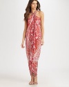 A luxurious silk design that offers style versatility and features a gorgeous print. In short, it's the perfect coverup. SilkHand washImported