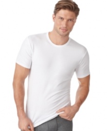 Time to restock? Go back to basics with this 2 pack of stretch T shirts from Calvin Klein. Time to restock? Go back to basics with this 2 pack of stretch T shirts from Calvin Klein.