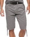 Get safari style even if you are hunting around your urban jungle with these cargo shorts from Marc Ecko Cut & Sew.