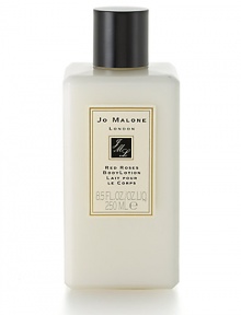 Composed of seven types of roses from around the world, this surprisingly clean, voluptuous scent has a heart of crushed violet leaves with hints of lemon and spearmint. Red Roses Body Lotion keeps skin silky smooth and deliciously fragranced. 8.5 oz. Composed of seven types of roses from around the world, this surprisingly clean, voluptuous scent has a heart of crushed violet leaves with hints of lemon and spearmint. Red Roses Body Lotion keeps skin silky smooth and deliciously fragranced. 8.5 oz.
