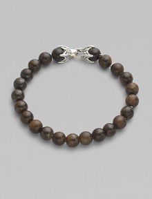 EXCLUSIVELY AT SAKS. From the Spiritual Bead Collection. Rustic bronzite beads are a bold contrast to the refinement of a sterling silver claw-design clasp.Beads, 8mm Length, about 8½ Spring clip clasp Imported EXCLUSIVELY AT SAKS. From the Spiritual Bead Collection. Rustic bronzite beads are a bold contrast to the refinement of a sterling silver claw-design clasp.Beads, 8mm Length, about 8½ Spring clip clasp Imported