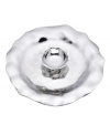 Pretty and polished, this Organics chip and dip from Lenox's collection of serveware and serving dishes combines natural shapes in bright aluminum with a playful ruffled edge. Modular pieces make it easy to set and clean up. Qualifies for Rebate