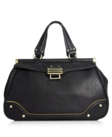 A ladylike design gets a rocker-chic update with this gorgeous goodie from Olivia + Joy. Edgy stud accents and zipper detailing add eye-catching dimension, while the spacious interior boasts plenty of pockets for all the essentials. A ladylike design gets a rocker-chic update with this gorgeous goodie from Olivia + Joy. Edgy stud accents and zipper detailing add eye-catching dimension, while the spacious interior boasts plenty of pockets for all the essentials.