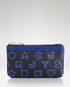 Electrify your essentials with this logo-splashed pouch from MARC BY MARC JACOBS. Punchy yet petite, it's a covet-worthy upgrade to your accessories collection.