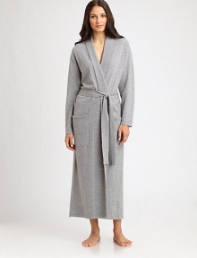 EXCLUSIVELY AT SAKS. Experience the ultimate in luxury with this seasonal essential, impeccably crafted of ultra-soft cashmere. Shawl collarLong sleevesSelf-tie waist with belt loopsFront patch pocketsAbout 51 from shoulder to hemCashmereDry cleanImported EXCLUSIVELY AT SAKS. Experience the ultimate in luxury with this seasonal essential, impeccably crafted of ultra-soft cashmere. Shawl collarLong sleevesSelf-tie waist with belt loopsFront patch pocketsAbout 51 from shoulder to hemCashmereDry cleanImported