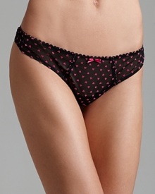 We're in love with this flocked heart low-rise thong from Betsey Johnson. We're in love with this flocked heart low-rise thong from Betsey Johnson.