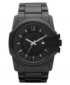 Become the bad guy in this blacked out, edgy watch from Diesel.