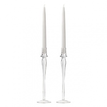 Create an elegant ambience from warm light and contemporary design with these tall glass candleholders from Billy Cotton. Create an elegant ambience from warm light and contemporary design with these tall glass candleholders from Billy Cotton.