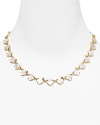 Add a just-right dash of classic cool with this Mother-of-Pearl bib necklace from kate spade new york. Its single strand design perfects understated accessorizing.