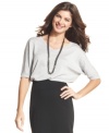 Ellen Tracy's easy-chic top features dolman sleeves for a dramatic touch. Pair it with a pencil skirt to take it to work.