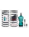 LE MALE by Jean Paul Gaultier is fresh and tender, strong a sensual. A fragrance that breaks from conventions and exudes freedom, Jean Paul Gaultier created LE MALE to be the ultimate resolution of virility and sensuality.This limited edition LE MALE stripes and silk set includes a 4.2 oz. LE MALE Eau de Toilette Spray and a complimentary 9mL Pocket Spray in a decorative gift tin.