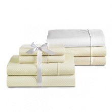 Sheets sold only in sets. Additional pillowcases available. Bottom fitted sheets fit mattresses up to 19. The same amazing sheets as our Essential Percale solid collection, printed with a white swiss dot. Timeless and versatile, our percale cotton sheets provide cool, comfortable sleeping. Percale cotton is known for its fine weave, which gives these sheets their crisp texture. Our Essential Percale collection is made for those who love the fresh look and feel of a classic sheet. Sheets sold only in sets. Additional pillowcases available. Bottom fitted sheets fit mattresses up to 19. The same amazing sheets as our Essential Percale solid collection, printed with a white swiss dot. Timeless and versatile, our percale cotton sheets provide cool, comfortable sleeping. Percale cotton is known for its fine weave, which gives these sheets their crisp texture. Our Essential Percale collection is made for those who love the fresh look and feel of a classic sheet.