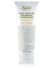 Formulated for dehydrated, under-nourished, and damaged hair, this lightweight, easily-rinsed conditioner deeply moisturizes and restores a healthy look to hair. Formula mimics natural oils that coat healthy hair Blend of avocado oil, lemon extract, olive fruit oil Locks are left shiny, soft without added weight Ideal for sun, chemical or heat damaged hair Olive Fruit Oil Conditioner, 6.8 oz. Formulated for dehydrated, under-nourished, and damaged hair, this lightweight, easily-rinsed conditioner deeply moisturizes and restores a healthy look to hair. Formula mimics natural oils that coat healthy hair Blend of avocado oil, lemon extract, olive fruit oil Locks are left shiny, soft without added weight Ideal for sun, chemical or heat damaged hair Olive Fruit Oil Conditioner, 6.8 oz.