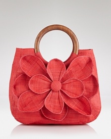 Elevate your on-vacation portfolio. mar Y sol decks its woven raffia tote in oversized petals, which means this beachy bag looks pretty with a maxi dress and sandals. Elevate your on-vacation portfolio. mar Y sol decks its woven raffia tote in oversized petals, which means this beachy bag looks pretty with a maxi dress and sandals.
