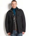 Stave off the cold weather with this handsome wool-blend coat from Buffalo David Bitton.