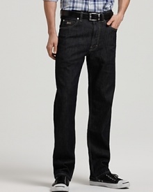 BOSS Black Alabama Relaxed Fit Jeans in Rise Washed BOSS Black Alabama Relaxed Fit Jeans in Rise Washed