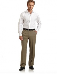 THE LOOKSlim fitPoint collarFront button closureLong French cuff sleevesShirttail hemTHE MATERIALCottonCARE & ORIGINMachine washImportedThis item was originally available for purchase at Saks Fifth Avenue OFF 5TH stores. THE LOOKSlim fitPoint collarFront button closureLong French cuff sleevesShirttail hemTHE MATERIALCottonCARE & ORIGINMachine washImportedThis item was originally available for purchase at Saks Fifth Avenue OFF 5TH stores.