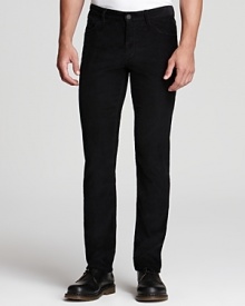 With a reputation for precise fits, Theory delivers another exceptional design in thin wale corduroy, perfect with a button-down and handsome sweater. With a reputation for precise fits, Theory delivers another exceptional design in thin wale corduroy, perfect with a button-down and handsome sweater.