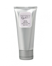 Laura Mercier Fresh Fig Hand Crème is a deep penetrating crème that leaves the skin velvety soft to ensure the healthiest and smoothest hands. The amazingly rich crème never leaves a greasy film on hands. Grape and Olive Oils soften and moisturize, while soy proteins rich in amino acids help in the repair process. The indulgent essence of fresh Celeste Figs mingle with dewy fruit bouquets of Apricot Nectar and sensuous Ylang-Ylang to create a rich, luxurious scent, unlike any other. Laura Mercier Fresh Fig Hand Crème is a deep penetrating crème that leaves the skin velvety soft to ensure the healthiest and smoothest hands. The amazingly rich crème never leaves a greasy film on hands. Grape and Olive Oils soften and moisturize, while soy proteins rich in amino acids help in the repair process. The indulgent essence of fresh Celeste Figs mingle with dewy fruit bouquets of Apricot Nectar and sensuous Ylang-Ylang to create a rich, luxurious scent, unlike any other.