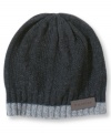 A rugged wool beanie with a look that harks back to the handmade, from Tommy Hilfiger.