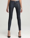 J Brand Jeans - Coated Skinny Jeans in Boa Snakeskin Print