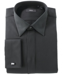 This European-inspired button-down from Hugo Boss pairs classic sophistication with sleek, modern style.