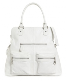 The Metro purse by Style&co. shows off its versatility. Carry it as a satchel, or sling it on crossbody style. The Metro purse by Style&co. shows off its versatility. Carry it as a satchel, or sling it on crossbody style.