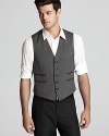 John Varvatos Star USA LUXE reprises the vest for a classically refined, unexpected element in your wardrobe.